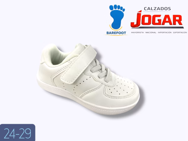 Modelo 1225 – Zapato infantil Barefoot respetuoso disponible en Calzados Jogar en surtidos 24-29 y 30-35.