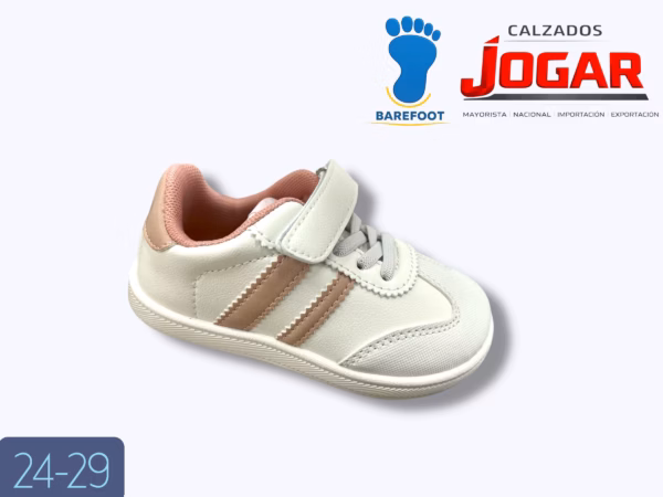 Modelo 838 – Calzado infantil Barefoot respetuoso disponible en surtidos 24-29 y 30-35 para profesionales.