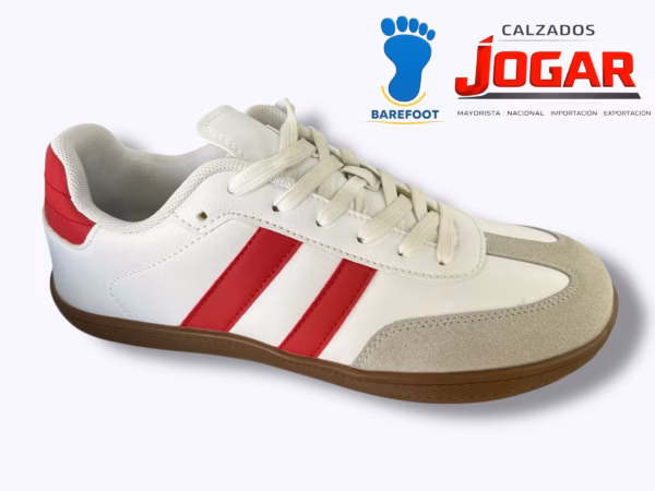 Zapatilla barefoot caballero 9-1227 con suela plana, horma amplia y flexibilidad natural para una pisada libre y estable.