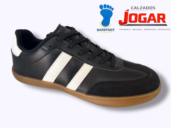 Zapatilla barefoot caballero 9-1227 con suela plana, horma amplia y flexibilidad natural para una pisada libre.