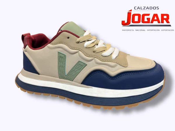 zapatilla casual de hombre confort con cordones estilo urbano BB 94