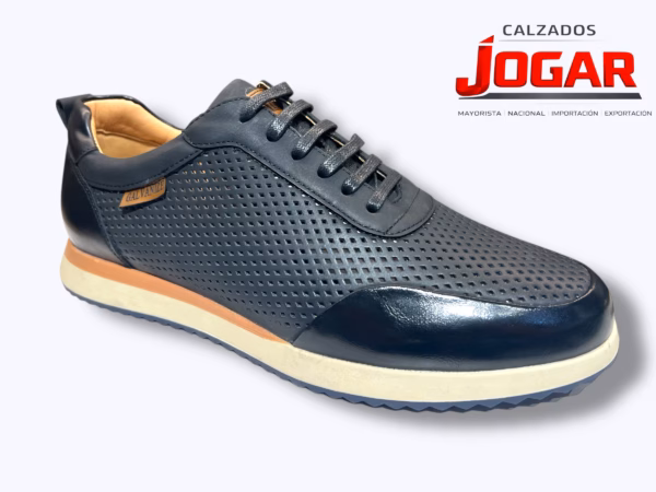 zapato casual de hombre confort con cordones y diseño perforado BB 96