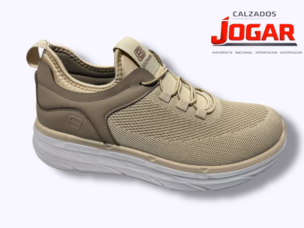 zapatilla deportiva de hombre confort ligera sin cordones estilo running E 206