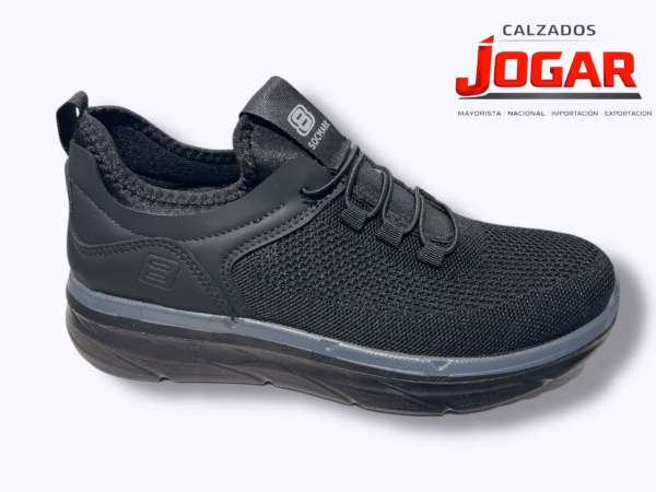 zapatilla deportiva de hombre confort ligera sin cordones estilo running E 206