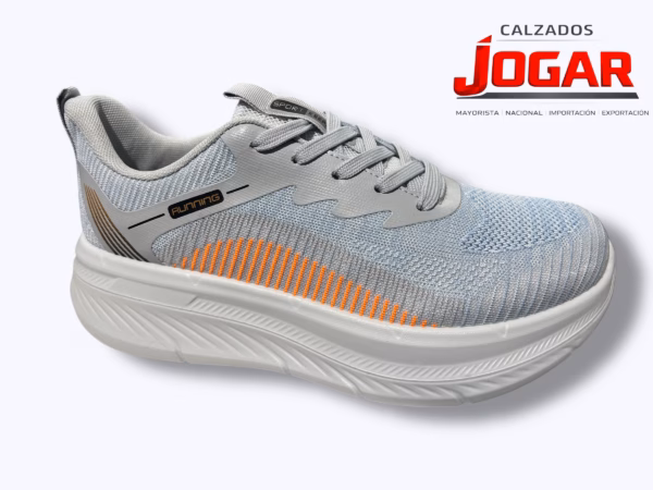 zapatilla deportiva de hombre confort ligera con cordones estilo running E 213