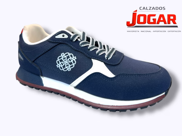 zapatilla deportiva casual de hombre confort con cordones diseño combinado SC 772