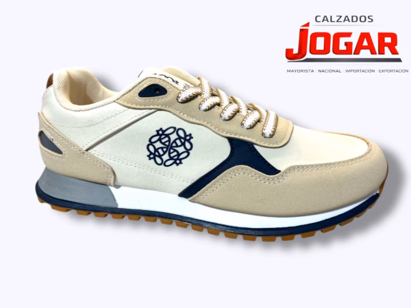 zapatilla deportiva casual de hombre confort con cordones diseño combinado SC 772