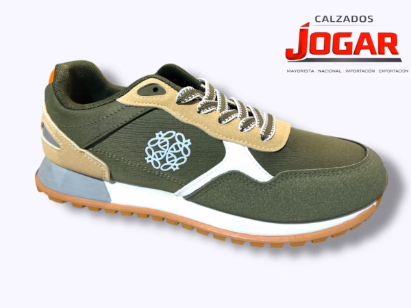 zapatilla deportiva casual de hombre confort con cordones diseño combinado SC 772