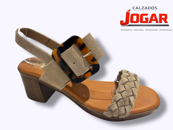 sandalias mujer al por mayor TC-69 piel tacón medio