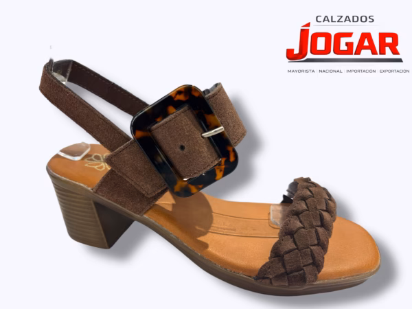 sandalias mujer al por mayor TC-69 piel tacón medio