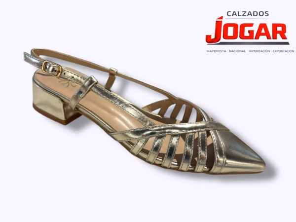 sandalias mujer al por mayor ZH-753 tiras metalizadas